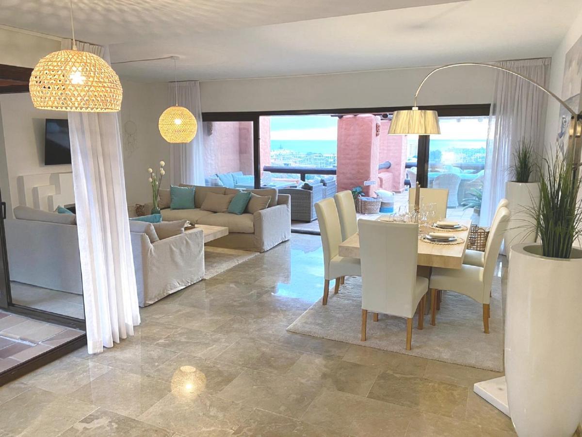15 First Line Penthouse With Wonderful Seaview Near Duquesa Golf Manilva Andalucia Appartement Buitenkant foto